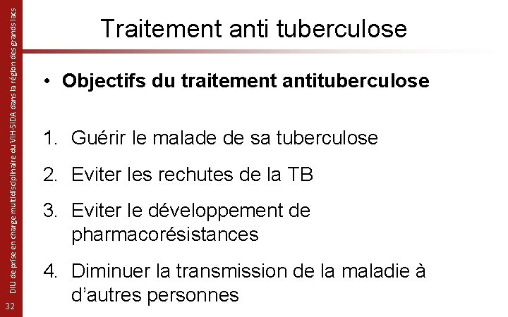 DIU de prise en charge multidisciplinaire du VIH-SIDA dans la région des grands lacs