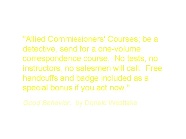 "Allied Commissioners' Courses; be a detective, send for a one-volume correspondence course. No tests,