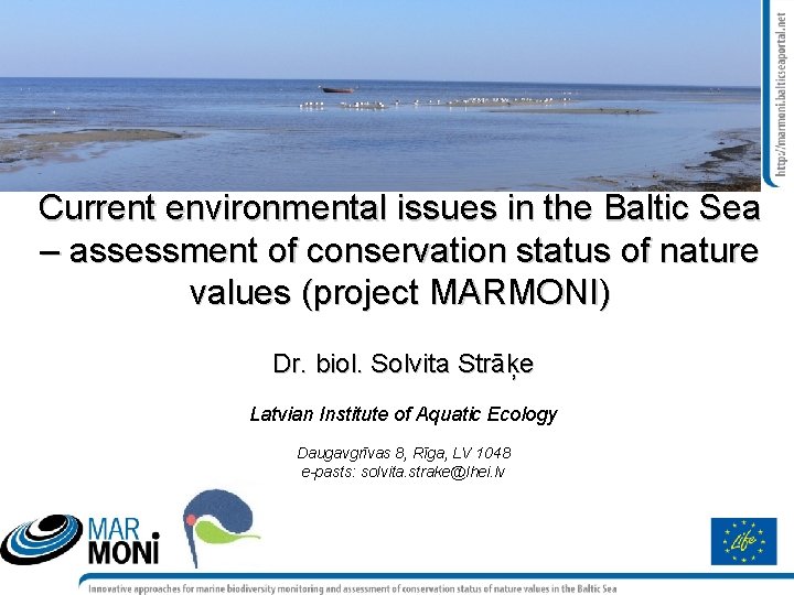 Current environmental issues in the Baltic Sea – assessment of conservation status of nature