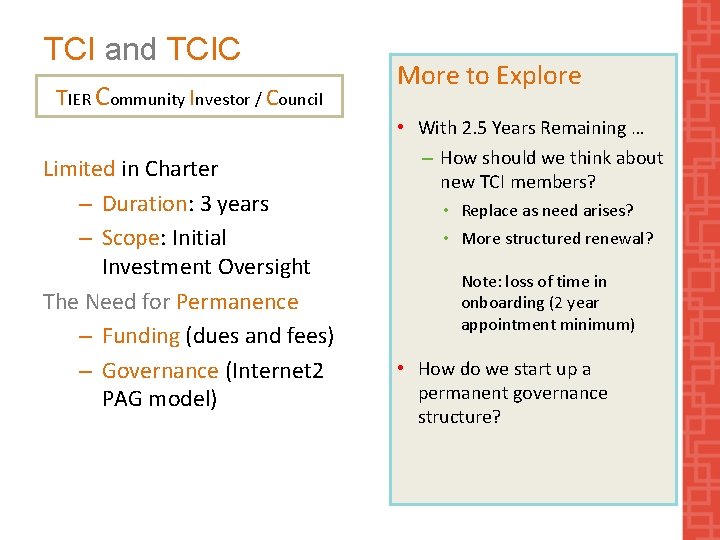 TCI and TCIC TIER Community Investor / Council Limited in Charter – Duration: 3