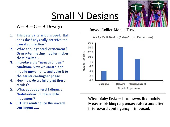 Small N Designs A – B – C – B Design 1. This data