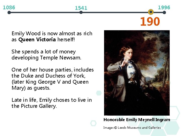 1086 1541 Emily Wood is now almost as rich as Queen Victoria herself! 1996