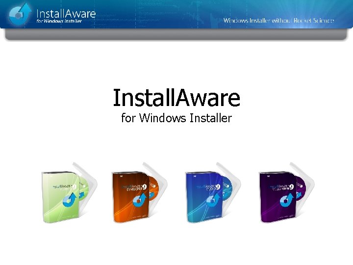 Install. Aware for Windows Installer Install. Aware for Windows Installer
