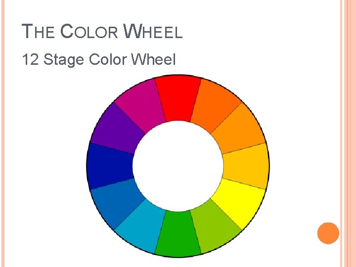 THE COLOR WHEEL 12 Stage Color Wheel 