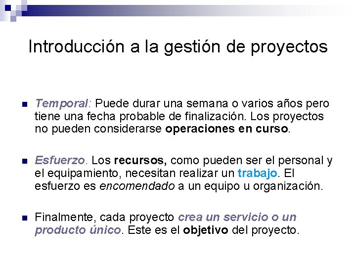 Software de Planificacin de Proyectos Introduccin a la