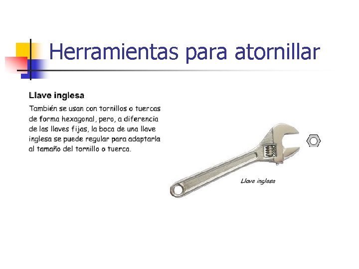 Herramientas para atornillar 