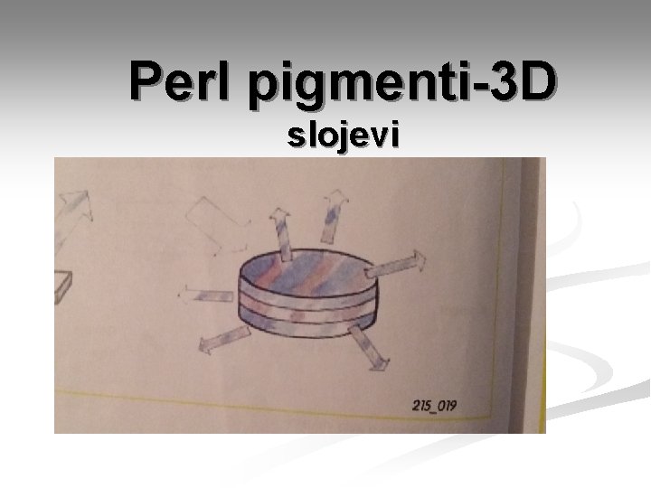 Perl pigmenti-3 D slojevi 