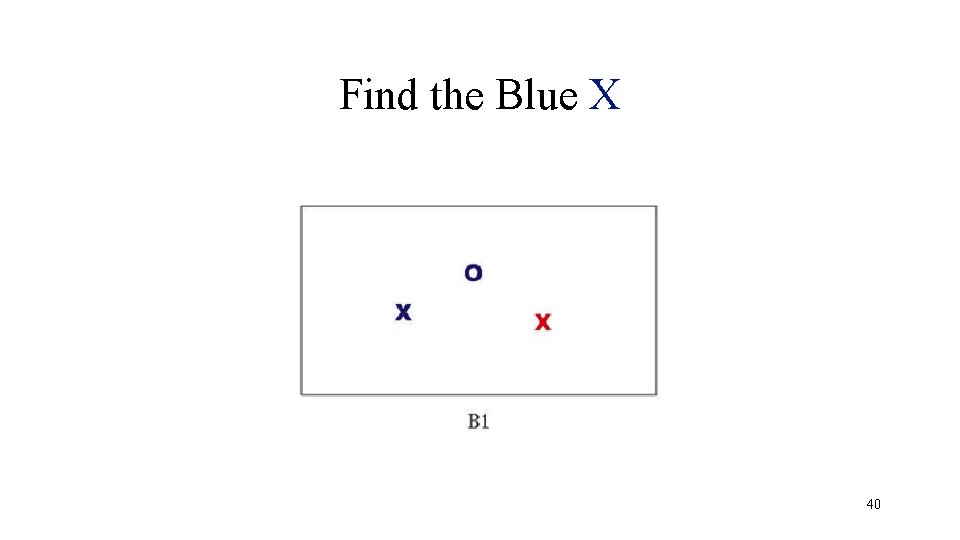 Find the Blue X 40 