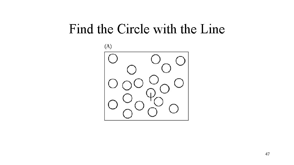 Find the Circle with the Line 47 