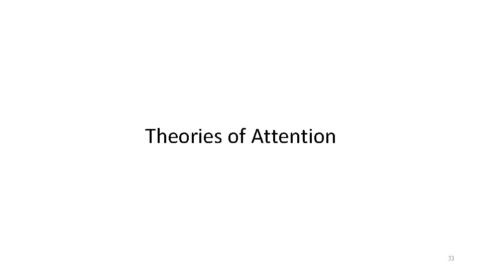 Theories of Attention 53 