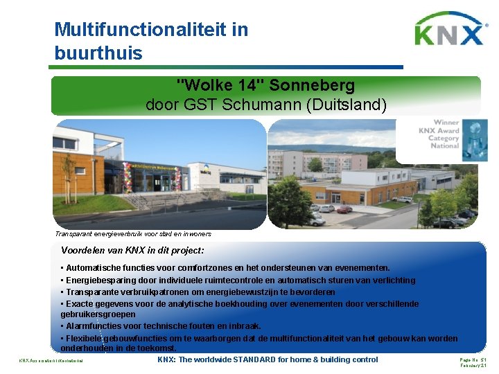 Multifunctionaliteit in buurthuis "Wolke 14" Sonneberg door GST Schumann (Duitsland) Transparant energieverbruik voor stad