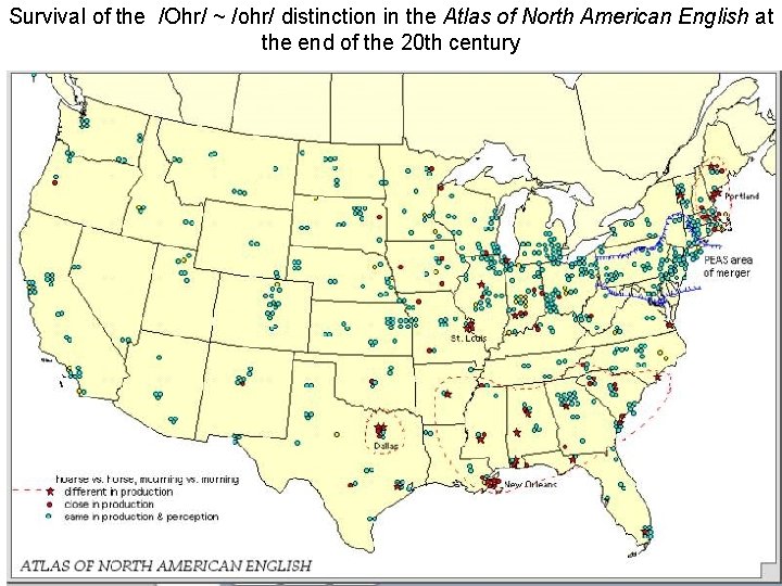 Survival of the /Ohr/ ~ /ohr/ distinction in the Atlas of North American English