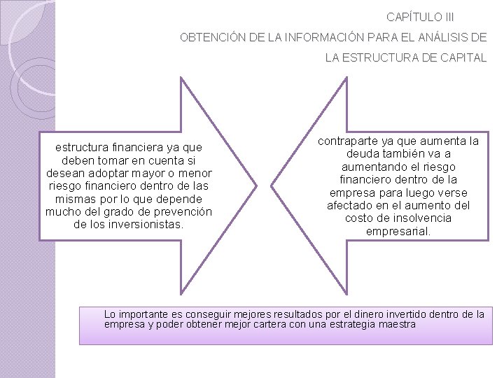 CAPÍTULO III OBTENCIÓN DE LA INFORMACIÓN PARA EL ANÁLISIS DE LA ESTRUCTURA DE CAPITAL