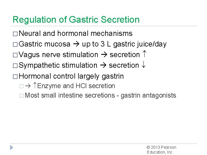 Regulation of Gastric Secretion � Neural and hormonal mechanisms � Gastric mucosa up to