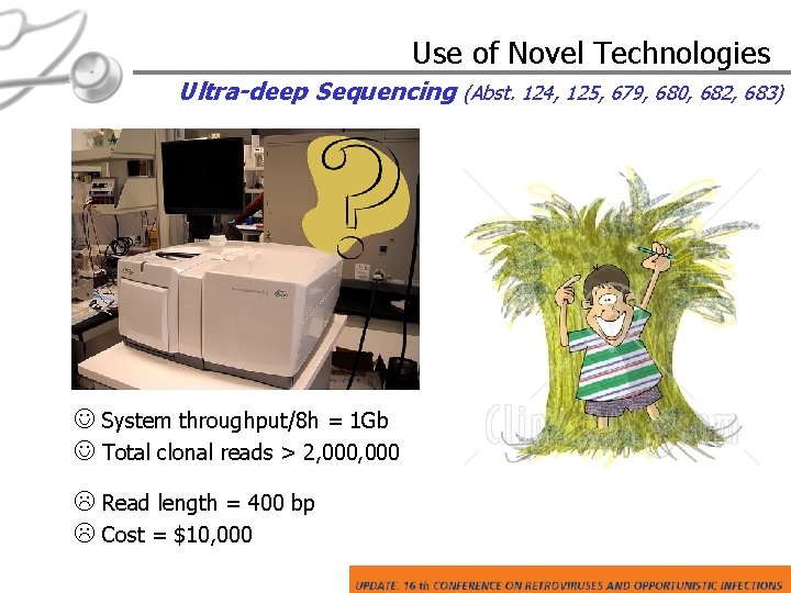Use of Novel Technologies Ultra-deep Sequencing (Abst. 124, 125, 679, 680, 682, 683) System
