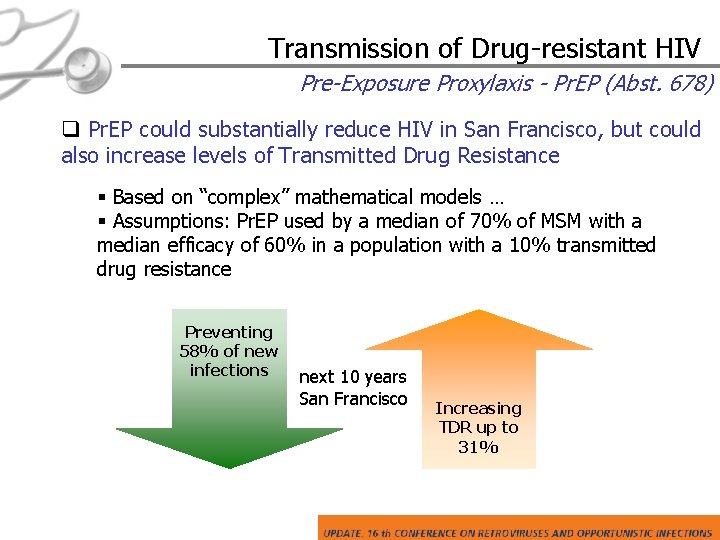 Transmission of Drug-resistant HIV Pre-Exposure Proxylaxis - Pr. EP (Abst. 678) q Pr. EP