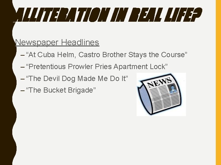 Alliteration And Hyperbole Poetry Unit Alliteration Repetition Of