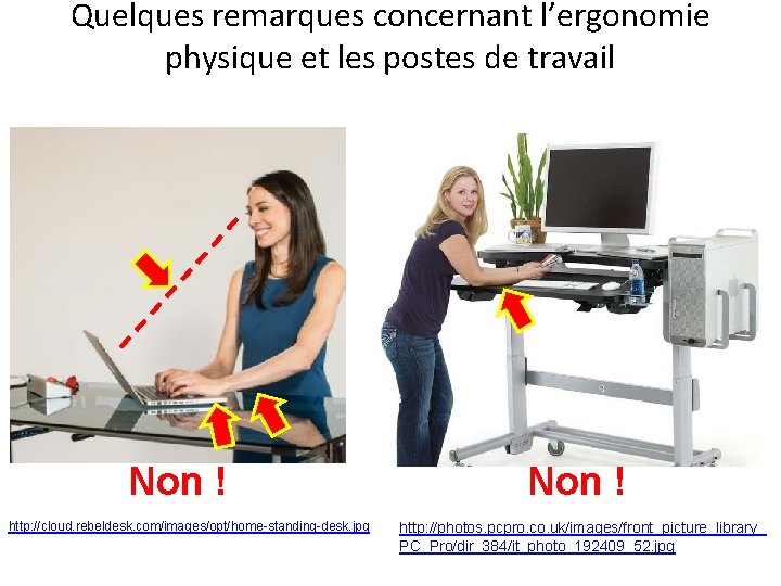 Quelques remarques concernant l’ergonomie physique et les postes de travail Non ! http: //cloud.