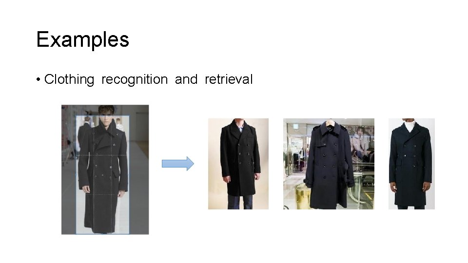 Examples • Clothing recognition and retrieval Examples • Clothing recognition and retrieval