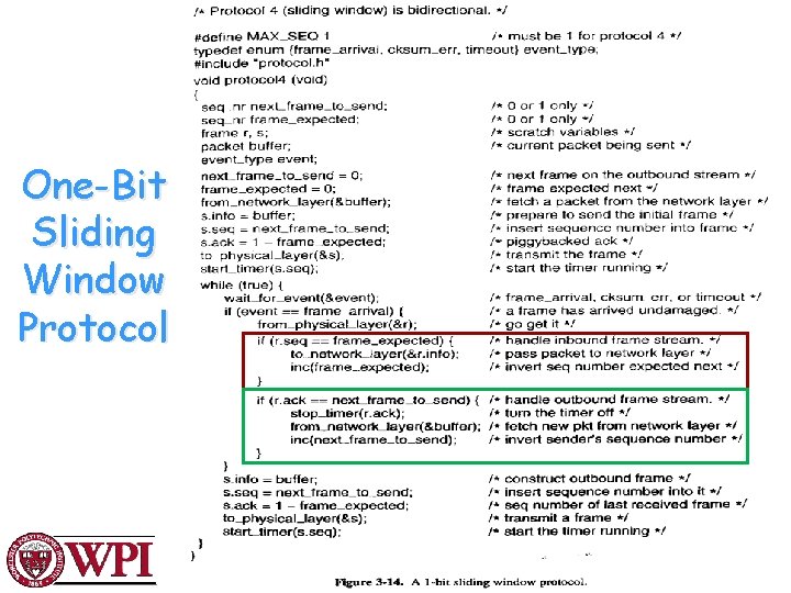 One-Bit Sliding Window Protocol Advanced Computer Networks Data Link Layer 29 