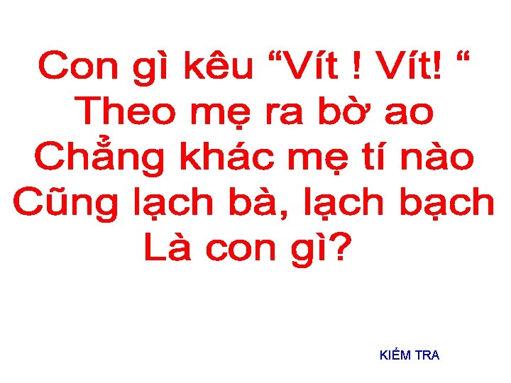 KIỂM TRA 