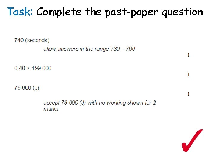 Task: Complete the past-paper question 