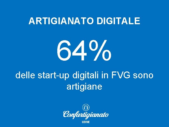 ARTIGIANATO DIGITALE 64% delle start-up digitali in FVG sono artigiane 