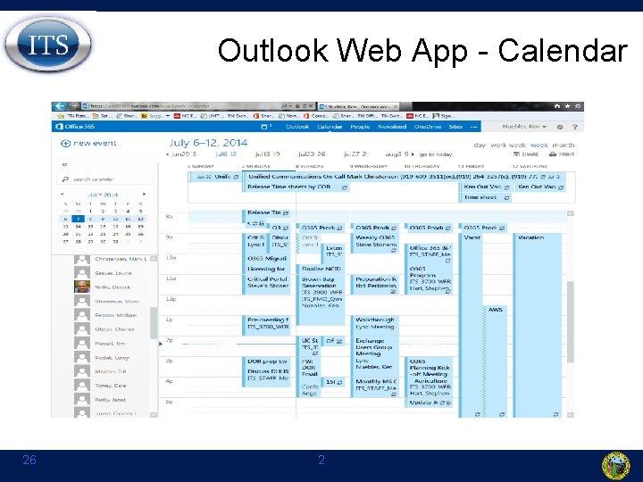 Outlook Web App - Calendar 26 2 