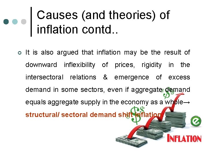 Causes (and theories) of inflation contd. . ¢ It is also argued that inflation Causes (and theories) of inflation contd. . ¢ It is also argued that inflation