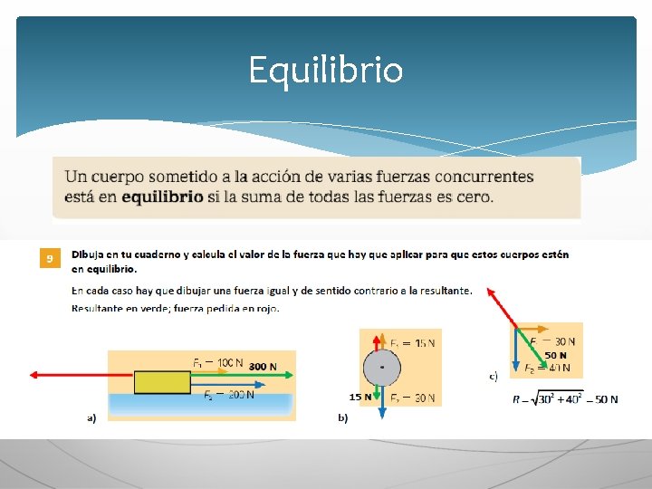 Equilibrio Observando los ejemplos resueltos que tienes en el libro, resuelve el siguiente ejercicio Equilibrio Observando los ejemplos resueltos que tienes en el libro, resuelve el siguiente ejercicio