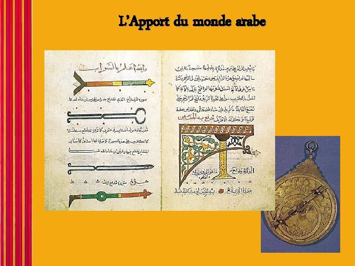 L’Apport du monde arabe 