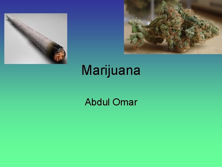 Marijuana Abdul Omar 