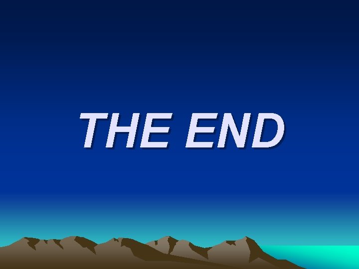 THE END 