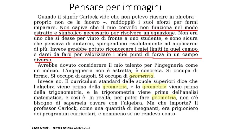 Pensare per immagini Temple Grandin, Il cervello autistico, Adelphi, 2014 