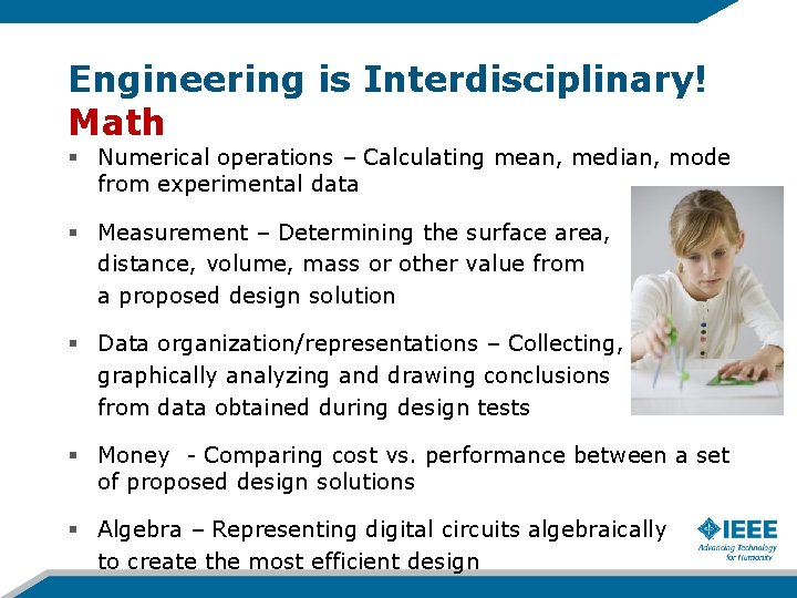 Engineering is Interdisciplinary! Math § Numerical operations – Calculating mean, median, mode from experimental