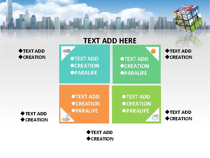 TEXT ADD HERE u. TEXT ADD u. CREATION l. TEXT ADD l. CREATION l.