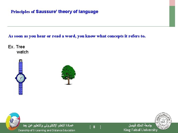 Principles of Saussure’ theory of language As soon as you hear or read a
