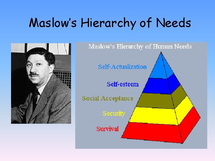 Maslow’s Hierarchy of Needs 