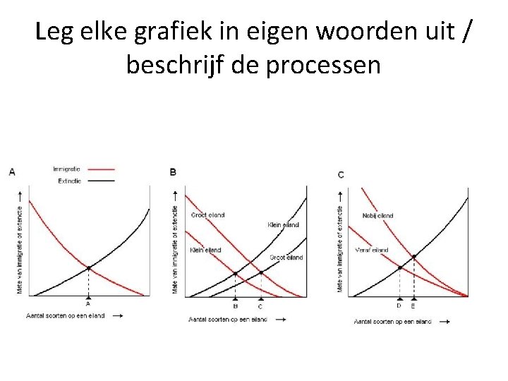 Leg elke grafiek in eigen woorden uit / beschrijf de processen 