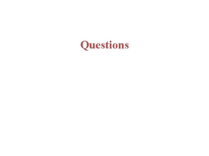 Questions Questions