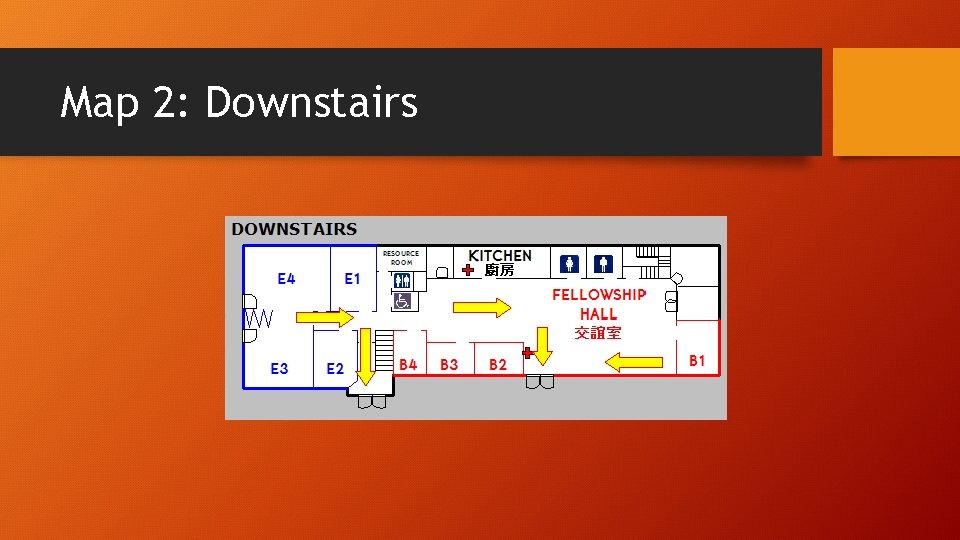 Map 2: Downstairs 