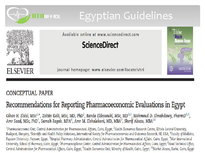 Egyptian Guidelines 6 Egyptian Guidelines 6