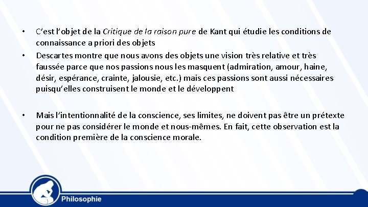 • • • C’est l’objet de la Critique de la raison pure de • • • C’est l’objet de la Critique de la raison pure de
