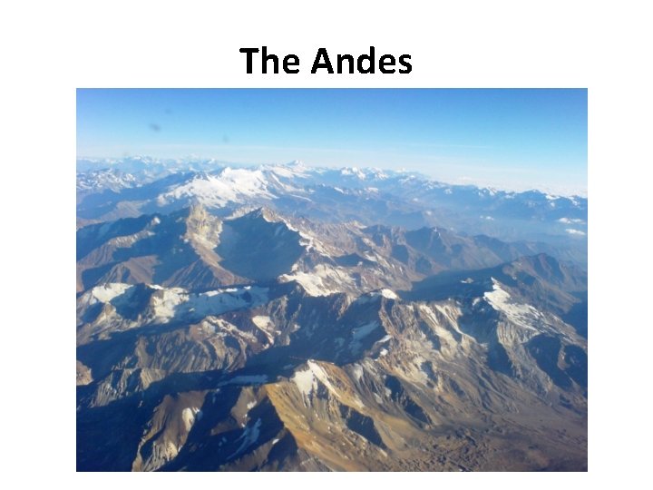 The Andes 