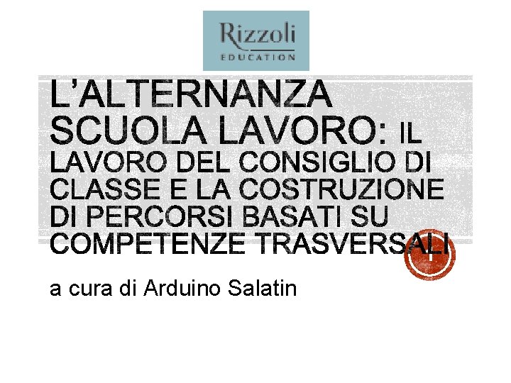 1 a cura di Arduino Salatin 