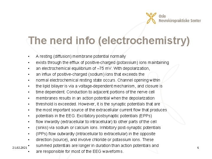 The nerd info (electrochemistry) • • • • 21. 02. 2021 • A resting