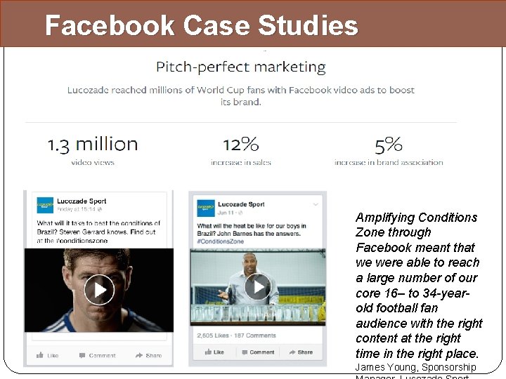 Facebook Case Studies � Sd Amplifying Conditions Zone through Facebook meant that we were