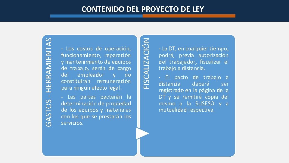 - Los costos de operación, funcionamiento, reparación y mantenimiento de equipos de trabajo, serán