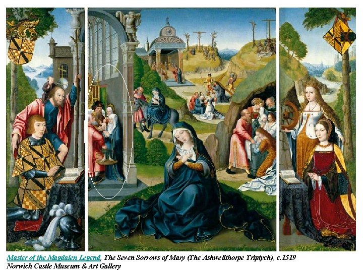 Master of the Magdalen Legend, The Seven Sorrows of Mary (The Ashwellthorpe Triptych), c.