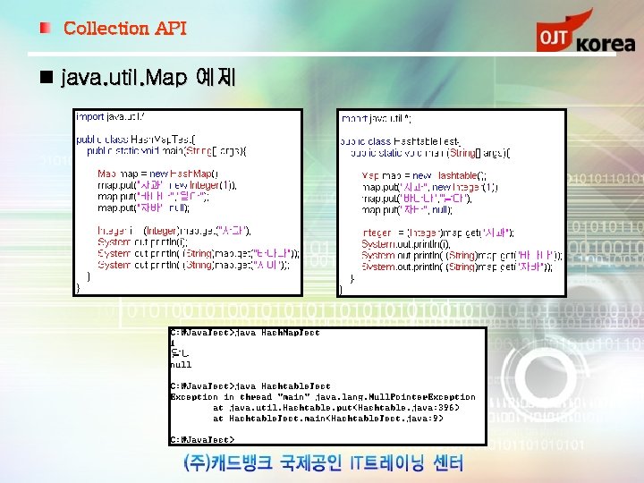 Collection API java. util. Map 예제 